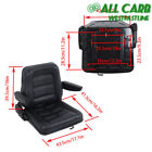 Lawn Mower Universal Fold Down Forklift Seat Armrest Tractor Skid Loader Seat