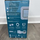 Sureflap Microchip Cat Flap White Scans Pet s Id On Entry