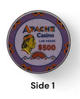 Apache Casino In Binion s Las Vegas   500 Tribute Chip