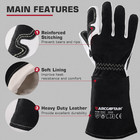 Arccaptain Tig Welding Gloves 14  Protective Goatskin Leather For Tig Welding Us