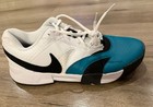 Nike Court Lite 4 Men s Tennis Shoes -white radiant Emerald black Size 11 5