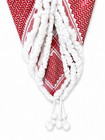 Handmade Jordanian Red Shemagh - Heavy Cotton Keffiyeh Scarf With Thick Tassels