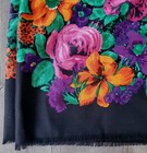 Gorgeous Vintage Henri Bendel Oversize Wool-silk Shawl Made In Italy
