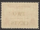 Newfoundland 268 1946 Two cents Overprint In Black On 30c Provisional Vf Mnh
