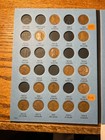 60 Coin Partial Set 1909 - 1940 Lincoln Wheat Cent In A  New Whitman Folder  36n