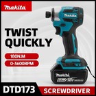 Makita Dtd173 1800rpm 180nm Cordless Impact Driver 180nm Brushless Motor Electri