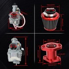 Vm22 Carburetor Air Filter Exhaust Muffler Stage 2 Kit For Predator 212cc 196cc 