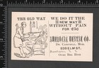 Rare American Dental Manchester Nh Old Vs New Way Dentist Tooth Pull Card Sr m d