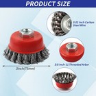 3 Pack Wire Wheel Brush For Angle Grinder  4 Inch Angle Grinder Wire Wheel  Wire