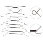 Wire Plate Holder Hanger Wall Display Hanging Art Deco Silver Adjustable Spring