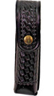 New Black Leather Basketweave 6   Flashlight   Mace Oc Canister Duty Belt Holder