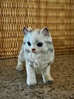 Vintage Lefton 6  White Persian Kitten Cat Figurine H6364 Japan W Sticker   Mark