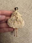 3 25    Early Grodnertal Wooden Doll C1835-1850 Original Clothes Peg Joint