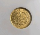 1851 Type 1 Gold Dollar  1 Ngc Ms62