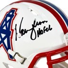 Warren Moon Signed Hof 06 Inscription Houston Oilers 1981-98 Throwback Speed Min