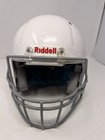 Riddell Speed Football Helmet White Size Large Blue Padding Nocsae Certified