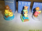 3 Different  Older Avon Bear Figures In Boxes Mom Is Always There