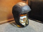 50 s Buco Leather Biker Snoopy Hat Skull Cap Indian Motorcycle Harley Headgear