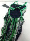 Speedo One Piece Swim Suit Girls Youth Sz 26 Black Green Swimsuit Train Iii Tech
