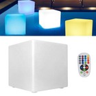 30 43 5cm Led Cube Chair Light Rechargeable Led Cube Seat 16 Rgb Colors Outdoor