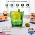 Miyopesi 11oz Acrylic Glasses Drinkware  set Of 8   Diamond-pattern Shatter-p