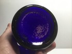 Large Round Antique Cobalt Blue Mold Chemist Bottle 