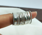 925 Sterling Silver Stacking Ring Set  Handmade Dainty Rings Jewelry  All Size