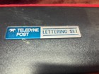 Teledyne Post Lettering Set  38ka 050 Complete In Case  Looks New