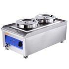 Wechef Dual 7l Pots Commercial Food Warmer Countertop Soup Buffet Food Steam