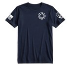 Xl - Fdny Flag Letters - Job Style Variant - Tee Shirt - Red White   Blue