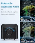 64 Gph Aquarium Air Pump With Dual Outlets Adjustable Quiet Fish Tank Air Pum   