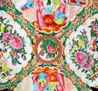 19thc Chinese  Export Porcelain Rose Medallion Dinner Plate With Chips A 9 1 2 