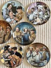 Franklin Mint Three Stooges Plate Set   Complete 12 Piece   1994 Limited Edition