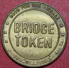 Delaware River Joint Bridge Vintage Transit Token 20mm iii 