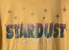 Vintage Stardust Hotel   Casino Las Vegas Single Stitch Xl Embossed Gold Silver