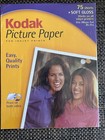 Kodak Picture Paper For Ink Jets     75 Soft Gloss Sheets -51 Lbs 8 1 2 X 11   -7mil