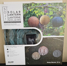 New Allsop 31407 Soji Stella Boho Handmade Led Outdoor Solar Lantern 12x12 - Ink
