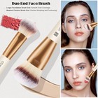 Makeup Brushes Set  4pcs Double-ended Foundation Contour Powder Blush Concealer 