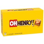 Oh Henry   Peanuty  Caramel  Fudge Bar  Full Size Individually Wrapped Candy