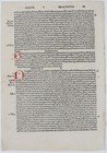 1497 St  Jerome Incunable Leaf     Epistle Xlix Against Montanus     4 Red Initials
