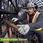 12 Pairs Cut Resistant Work Gloves Level 6 Abrasion Safety Grip General Use