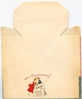 Vintage Norcross Card Happy Anniversary Dancing Couple Fireplace Grand Day 1940s