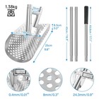 Sand Scoop For Metal Detecting - Heavy Duty Stainless Steel Beach Shovel With