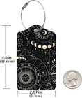 2 Pcs Luggage Tags For Suitcase  Cute Unique Pu Leather Travel Bag Tag With Priv