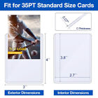 25-1000 Topload Card Holder 35pt 3 x4  Hard Plastic Card Sleeves Trading Cards