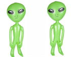 Lot Of 2 Big 36  Assorted Alien Inflate Inflatable 3 Feet Blow Up Prop Gag Gift