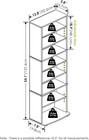 Cd Dvd 8 Tier Rack Storage Organizer Media Cabinet Tower Shelf Multimedia Holder