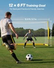 Uimoso 12x6 Ft Portable Soccer Goal Kids Soccer Net Carry Bag Backyard Training