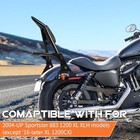 Motorcycle Detachable Rear Passenger Backrest Sissy Bar Backrest   Luggage Rack