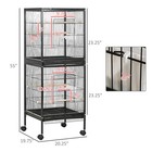 Large Bird Cage With 1 7 Ft  Width For Wingspan  Black